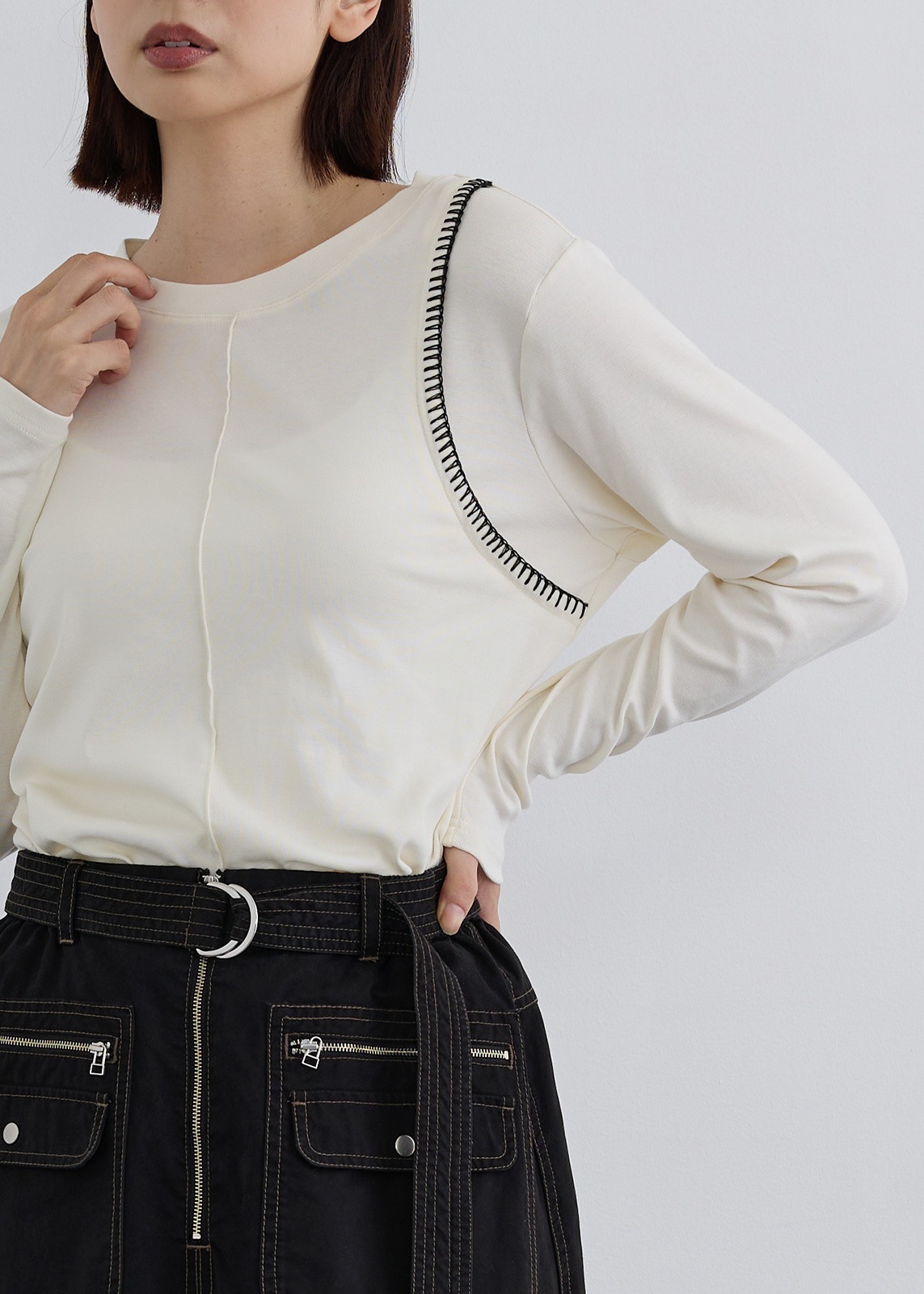 Femicite】ブランケット ステッチ プルオーバー | NEW ARRIVAL | Cour