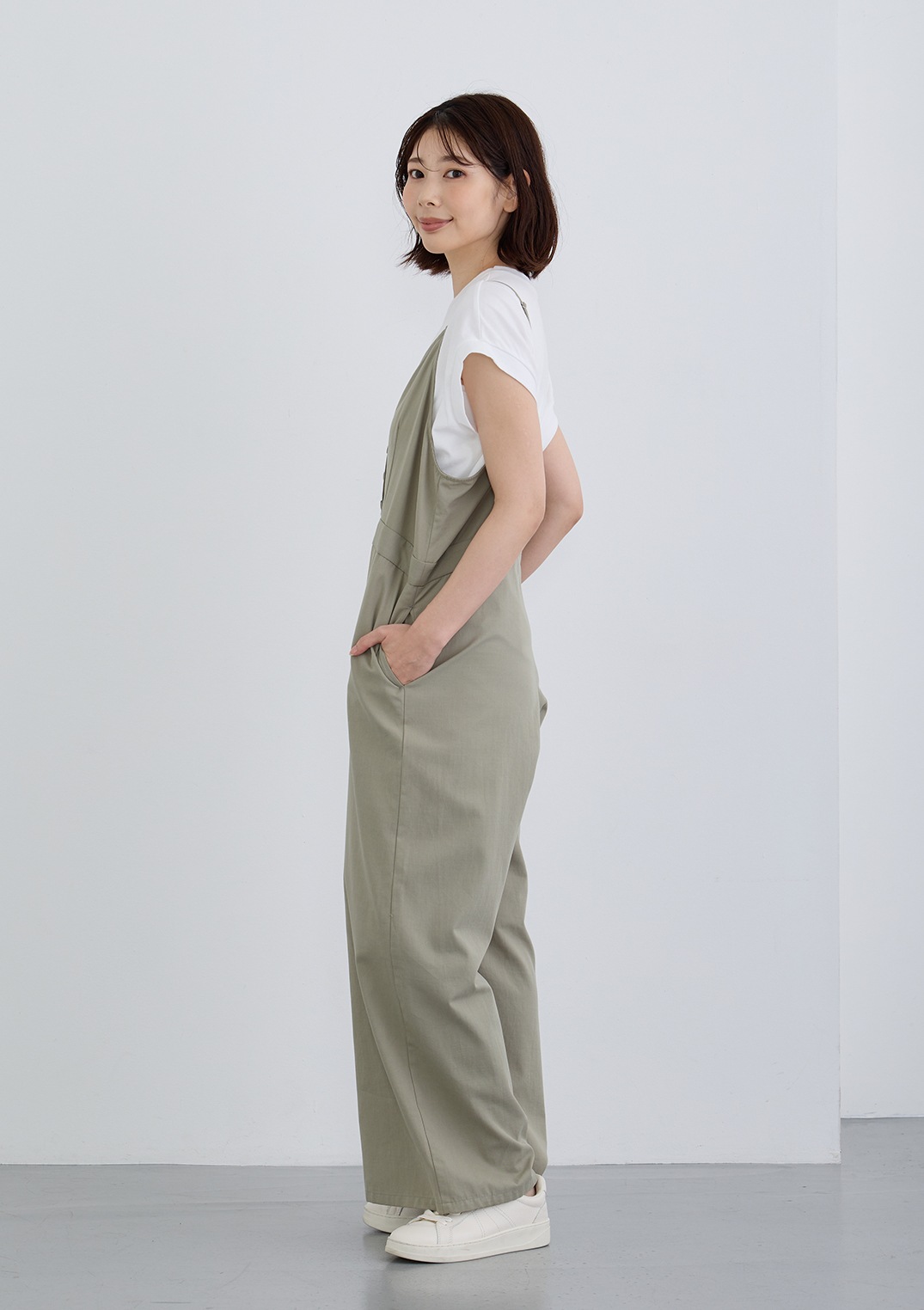 【LUIS MARI】 フロントボタンサロペット