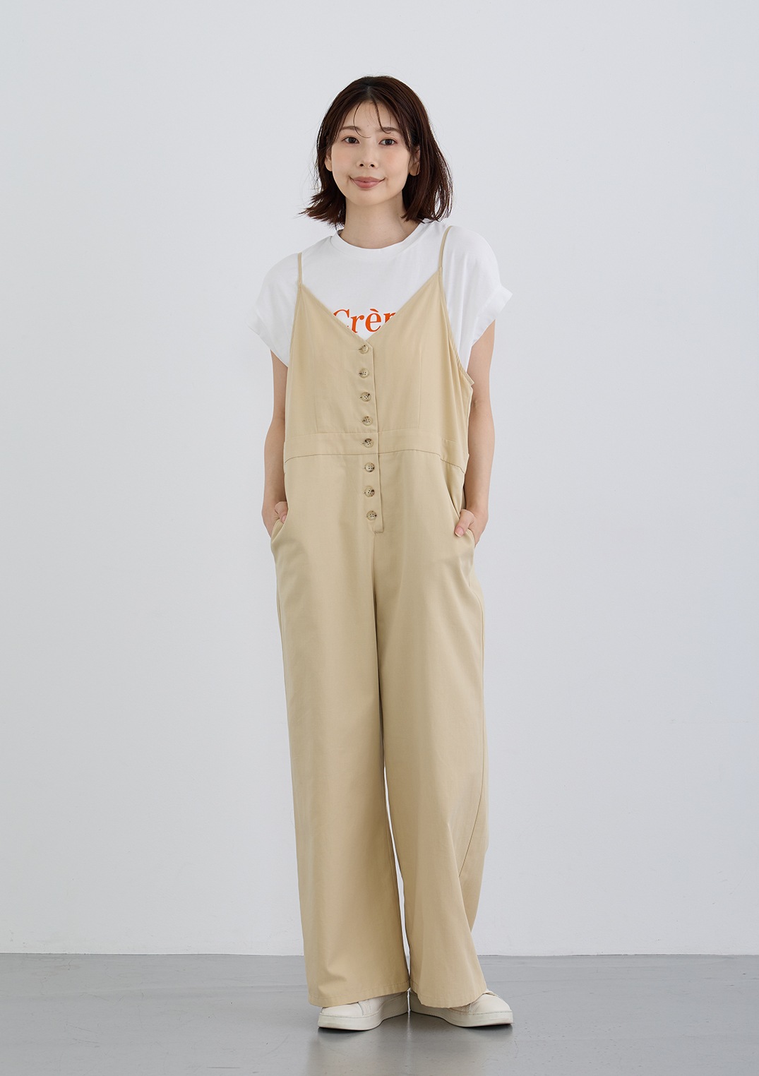 【LUIS MARI】 フロントボタンサロペット