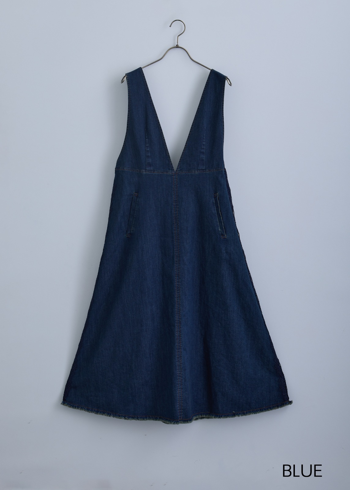 【KOOS】ライトデニム ジャンパースカート