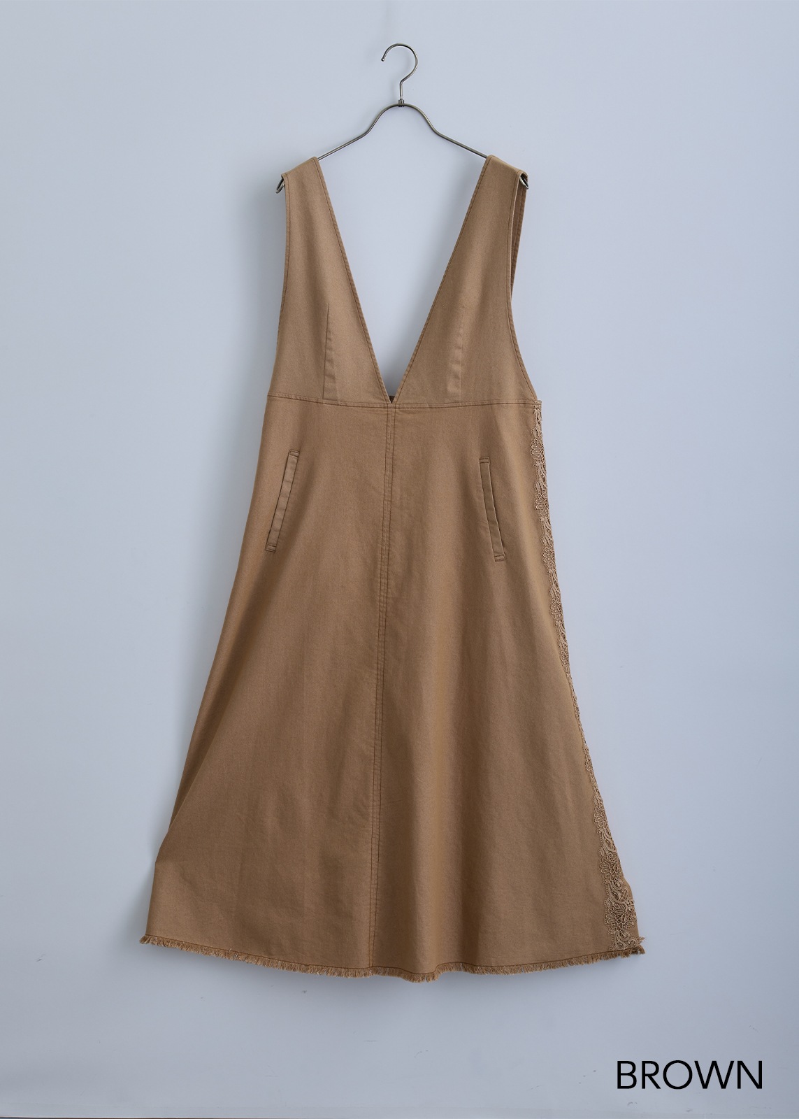 【KOOS】ライトデニム ジャンパースカート