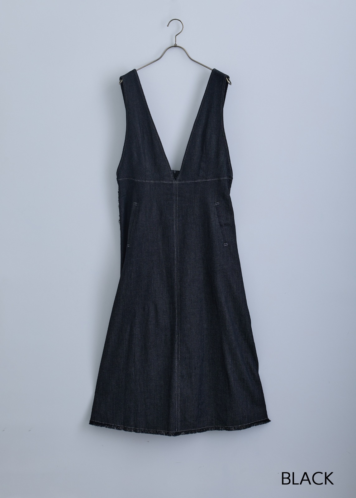 【KOOS】ライトデニム ジャンパースカート