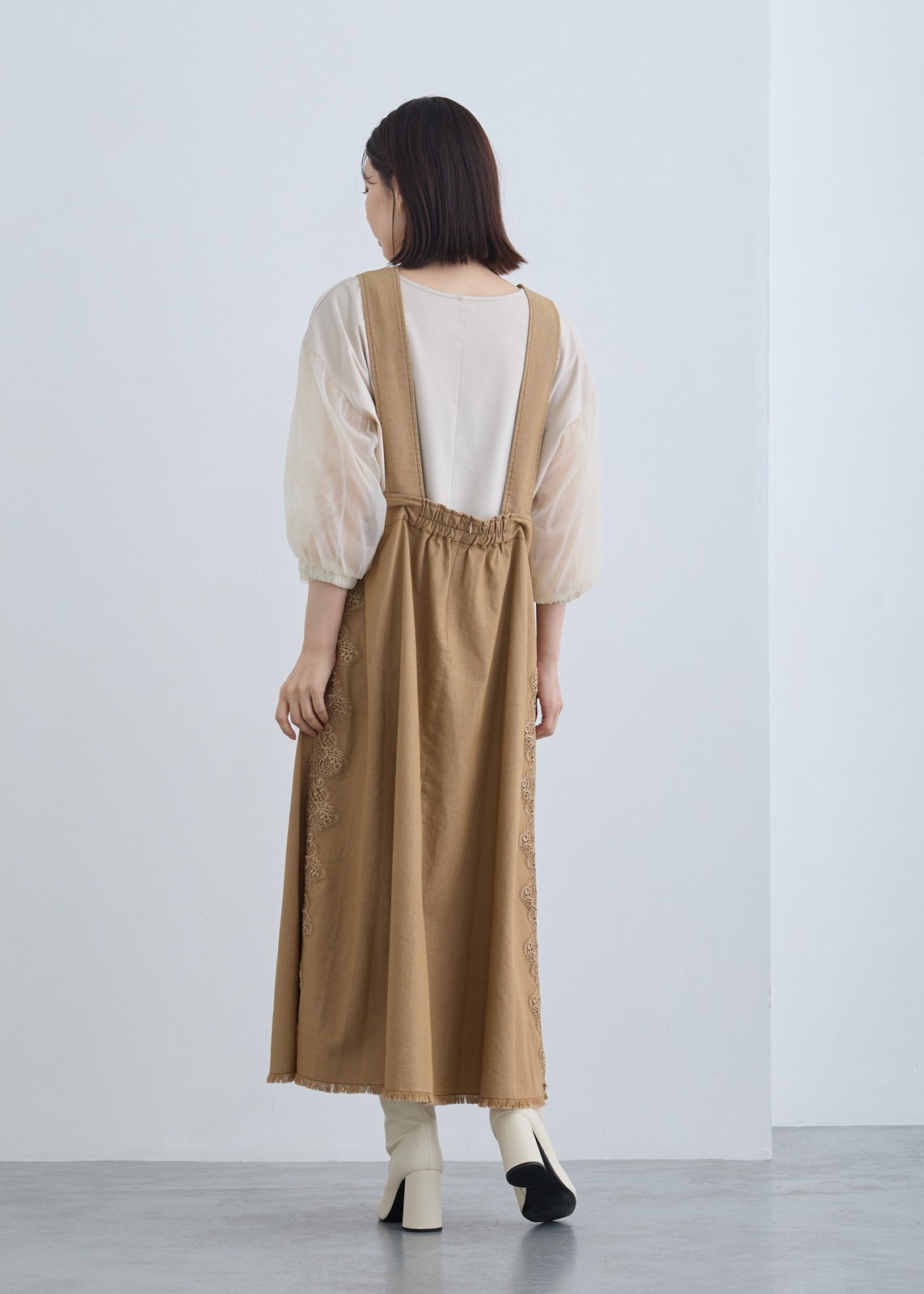 【KOOS】ライトデニム ジャンパースカート