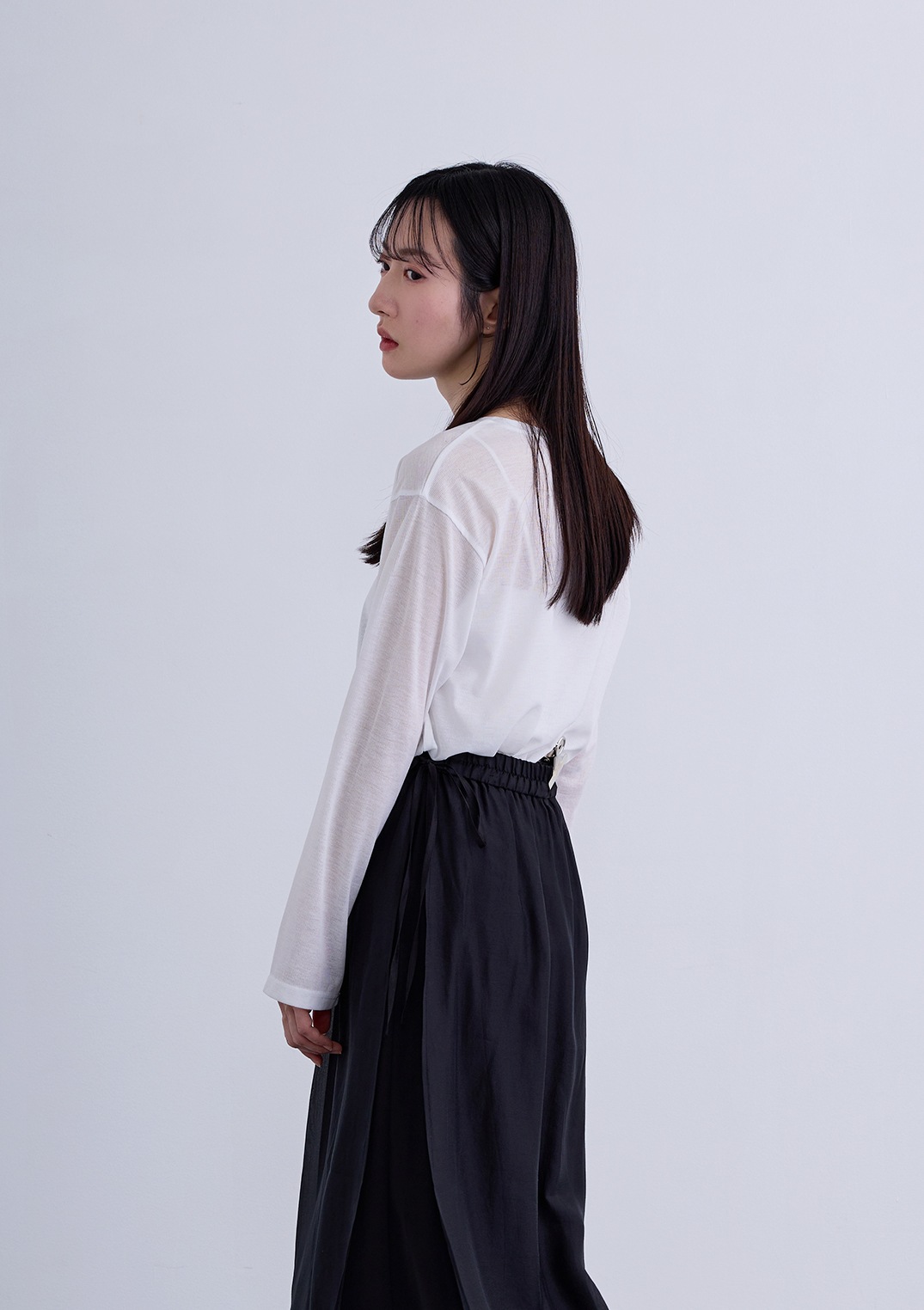 【neuf cent neuf】モノクロ PHOTO リブシアーT