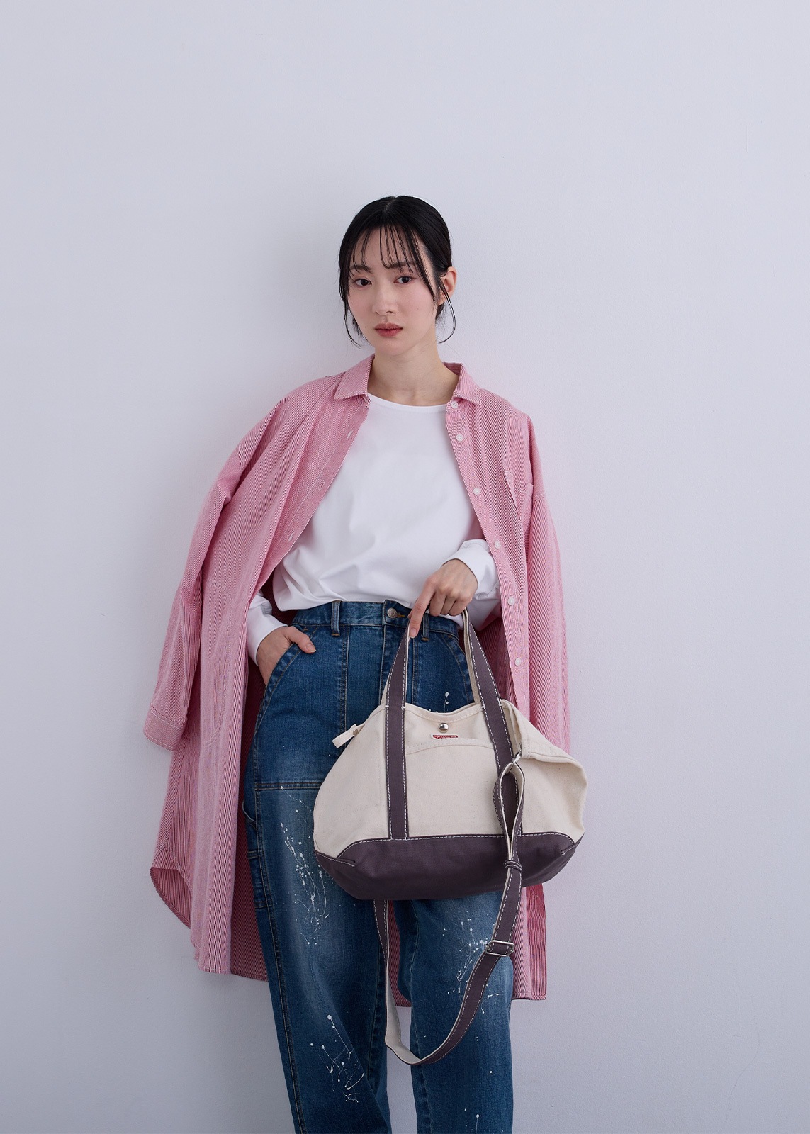 【PLUS an】キャンバス トート バッグ