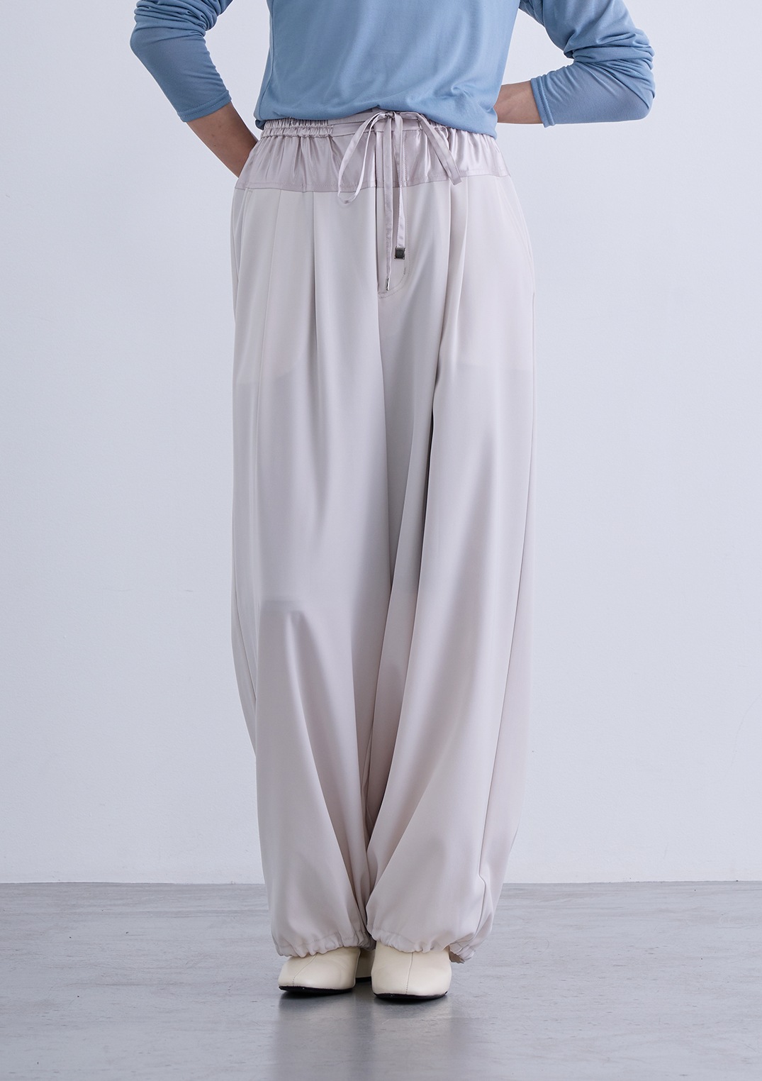 【SUMMER SALE】【neuf cent neuf】ツータック バルーン パンツ