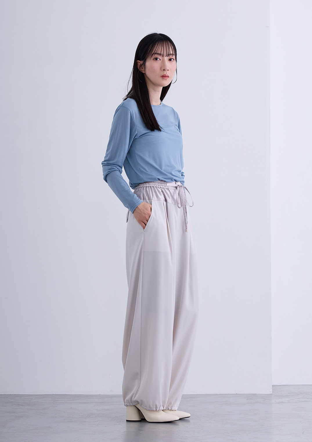 【SUMMER SALE】【neuf cent neuf】ツータック バルーン パンツ