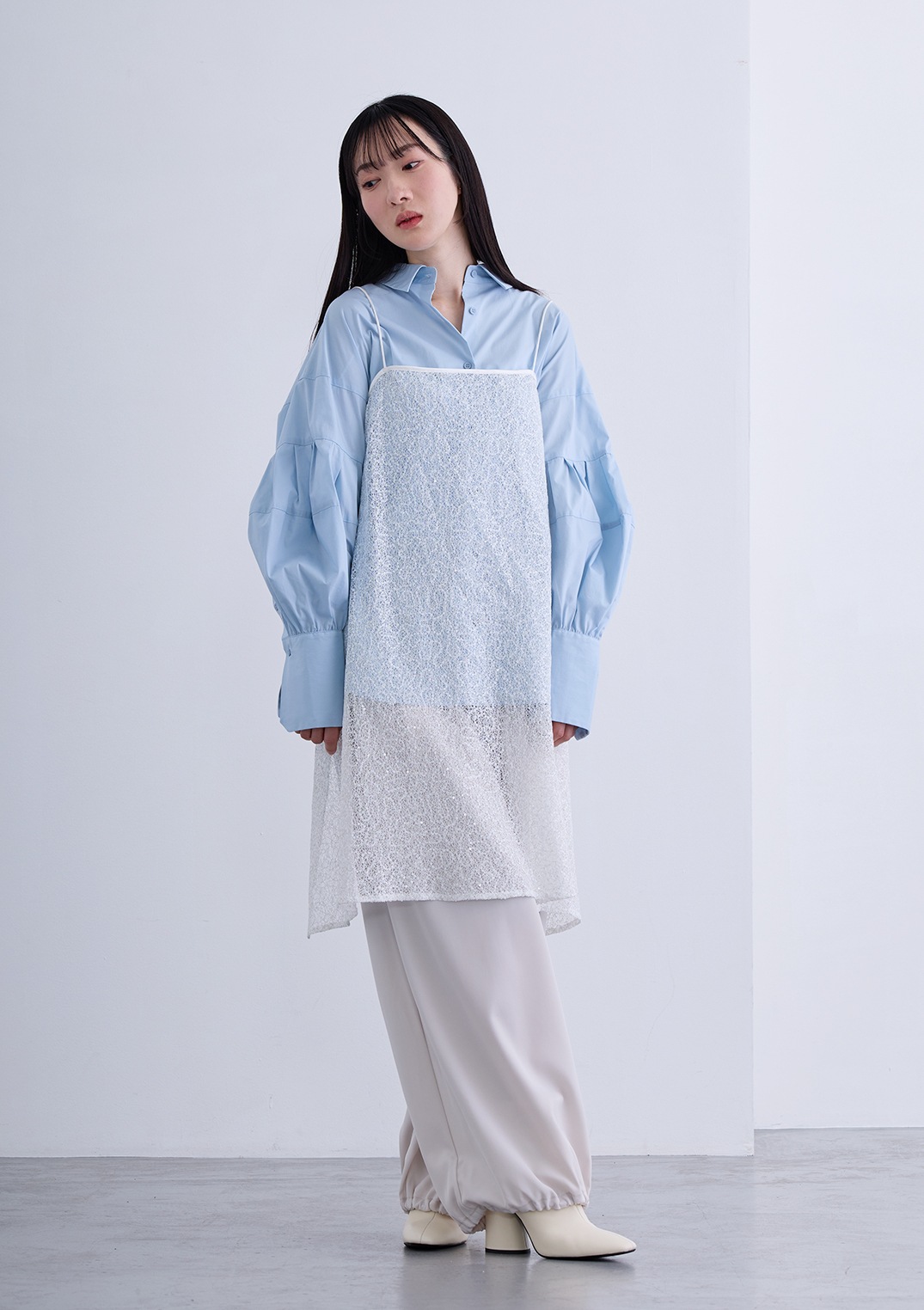【SUMMER SALE】【neuf cent neuf】ツータック バルーン パンツ