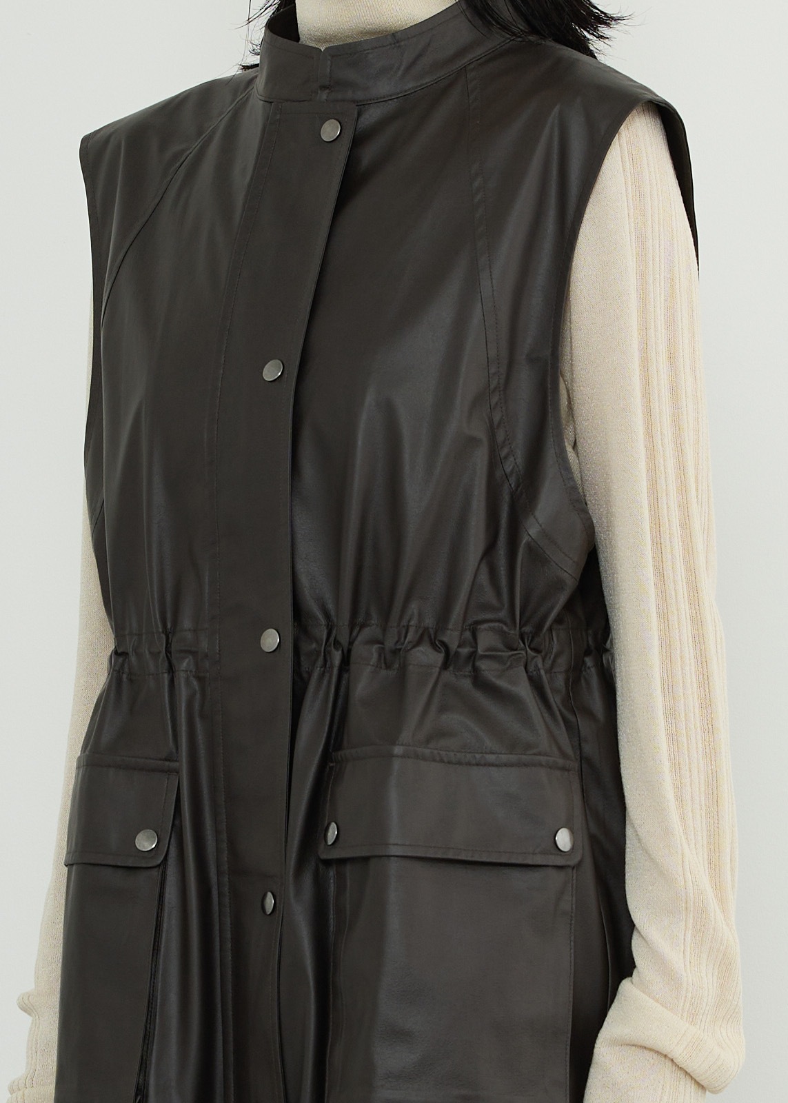 neuf cent neuf】 ペーパータッチロングジレ | NEW ARRIVAL | Cour 