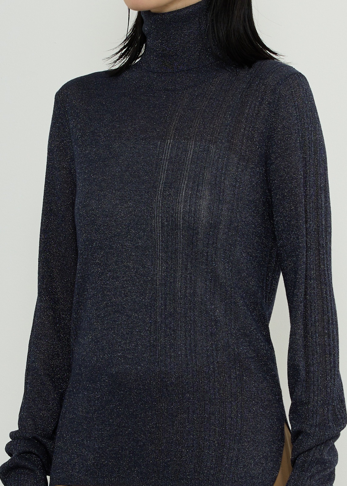 【neuf cent neuf】 グリッドタートルニット