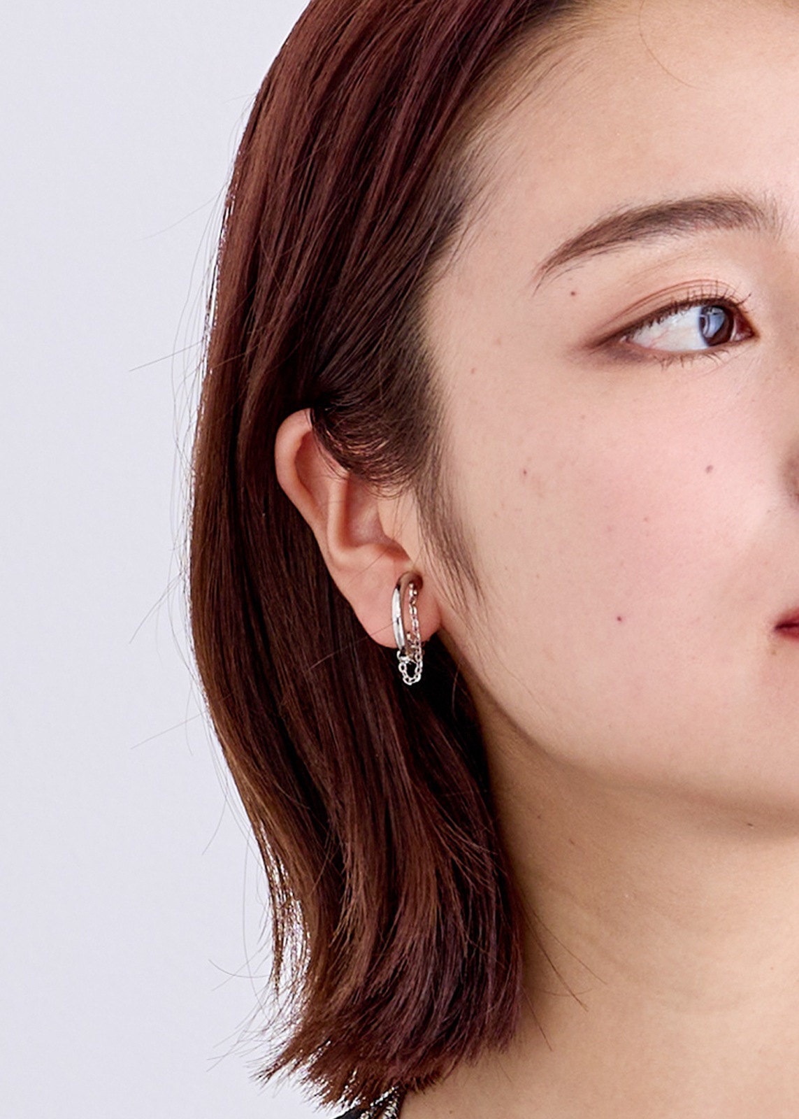 【Sea`ds Mara】チェーン レイヤー リング ピアス