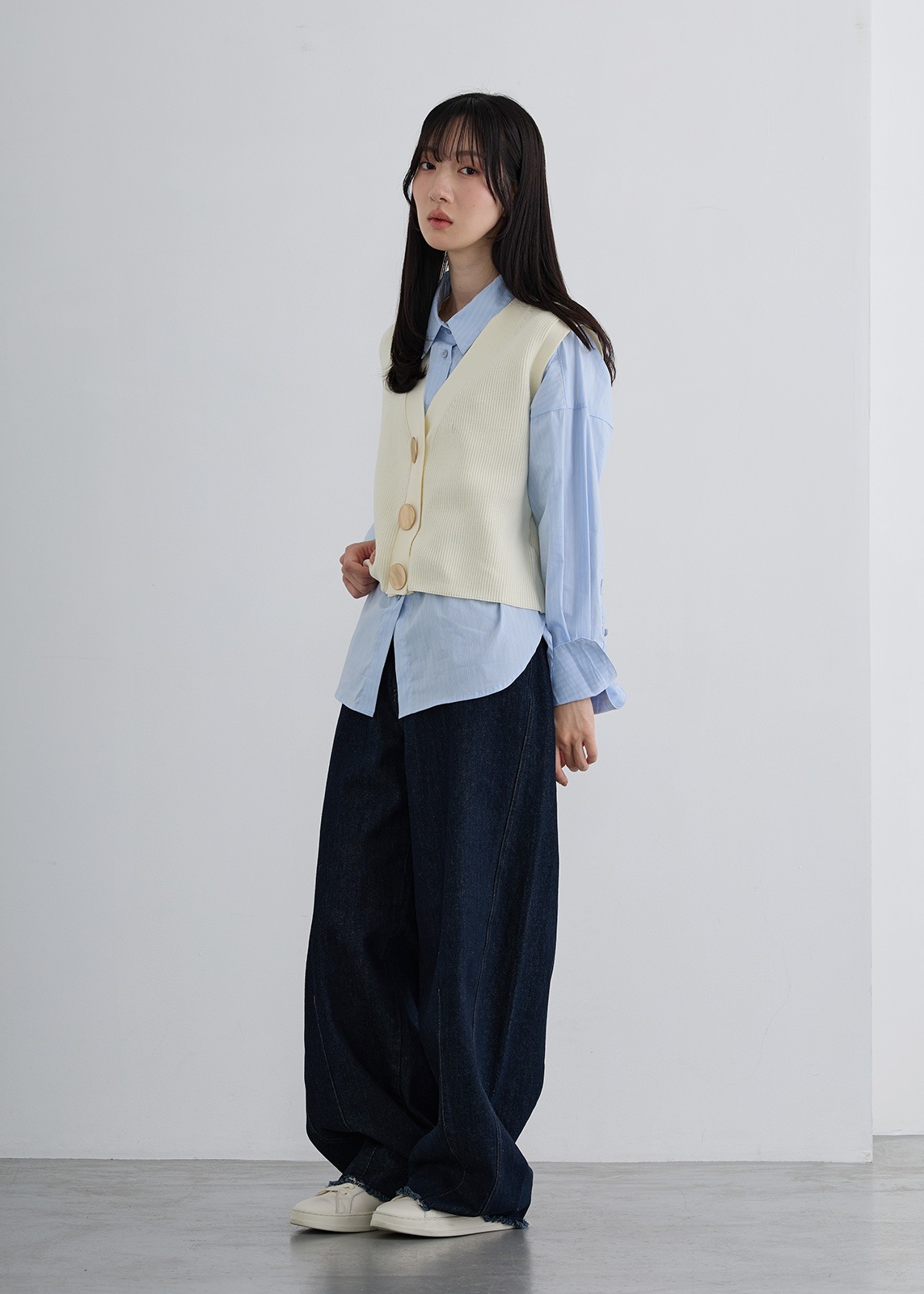 neuf cent neuf】メタルボタン ニット ベスト | NEW ARRIVAL | Cour