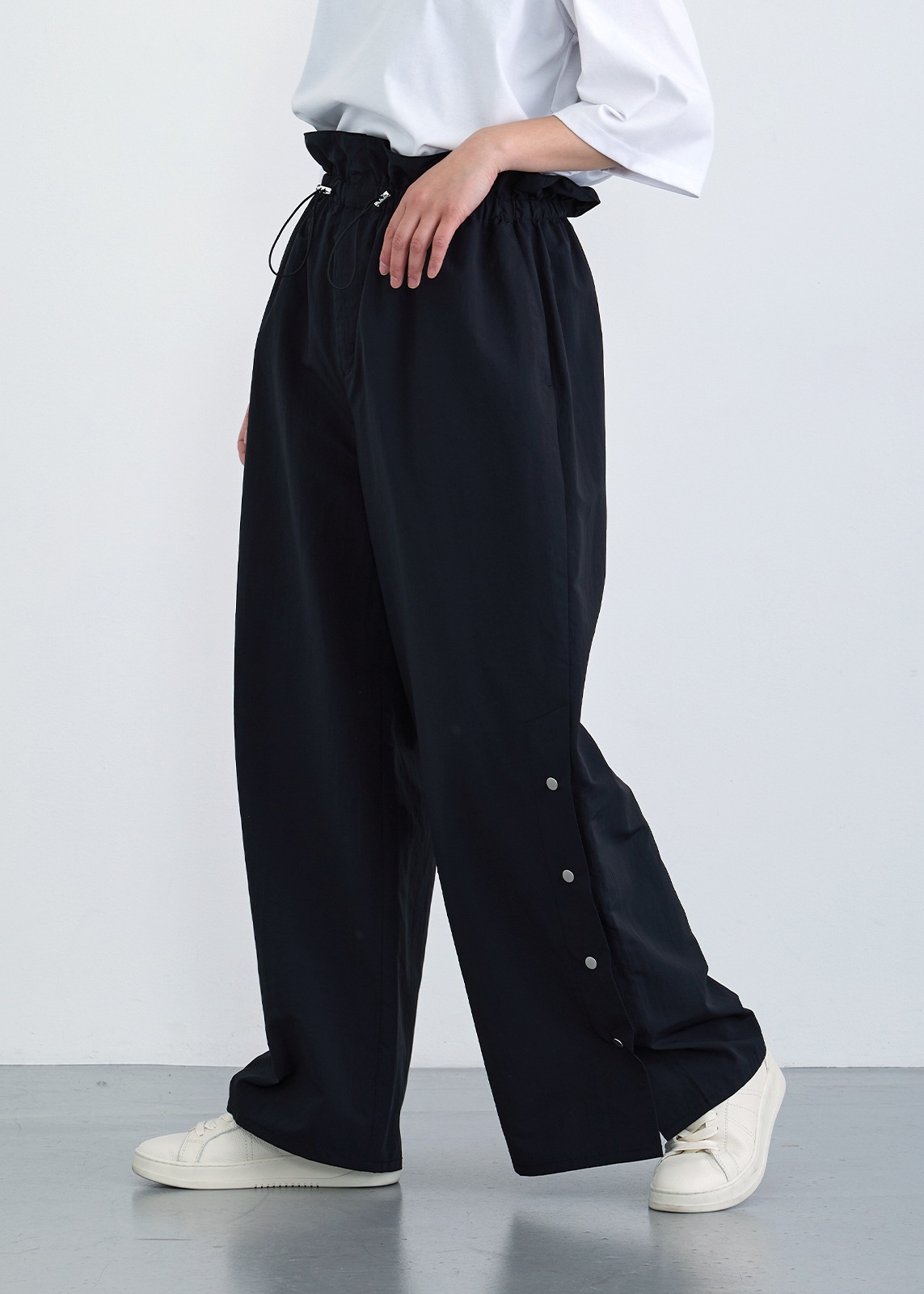 【neuf cent neuf】サスペンダー ワイド パンツ