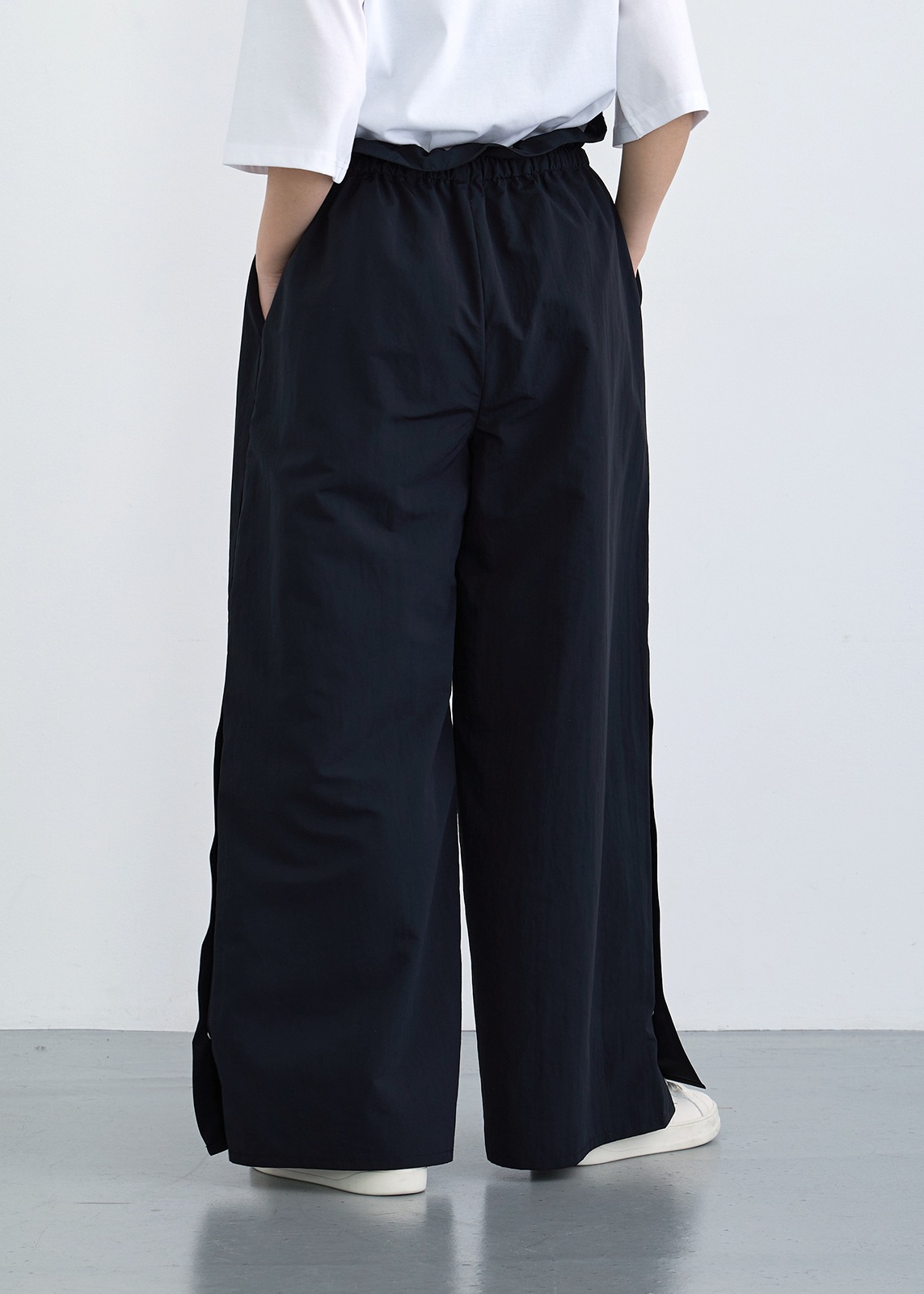 【neuf cent neuf】サスペンダー ワイド パンツ