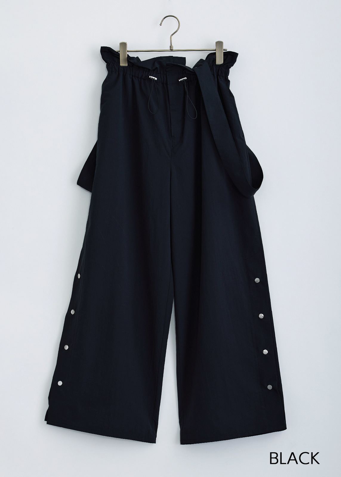 【neuf cent neuf】サスペンダー ワイド パンツ