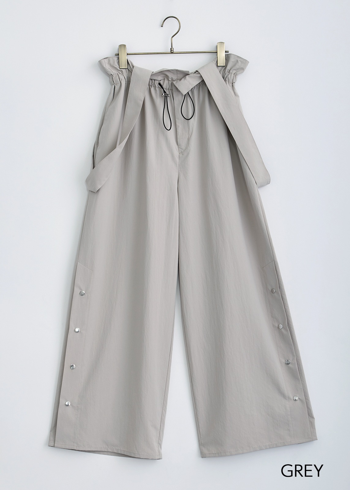 【neuf cent neuf】サスペンダー ワイド パンツ