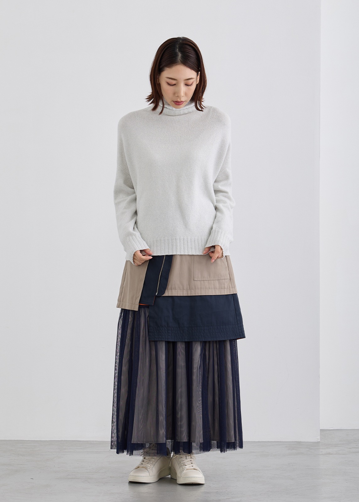 【Femicite】イタリー製 シルキー ラメ ニット