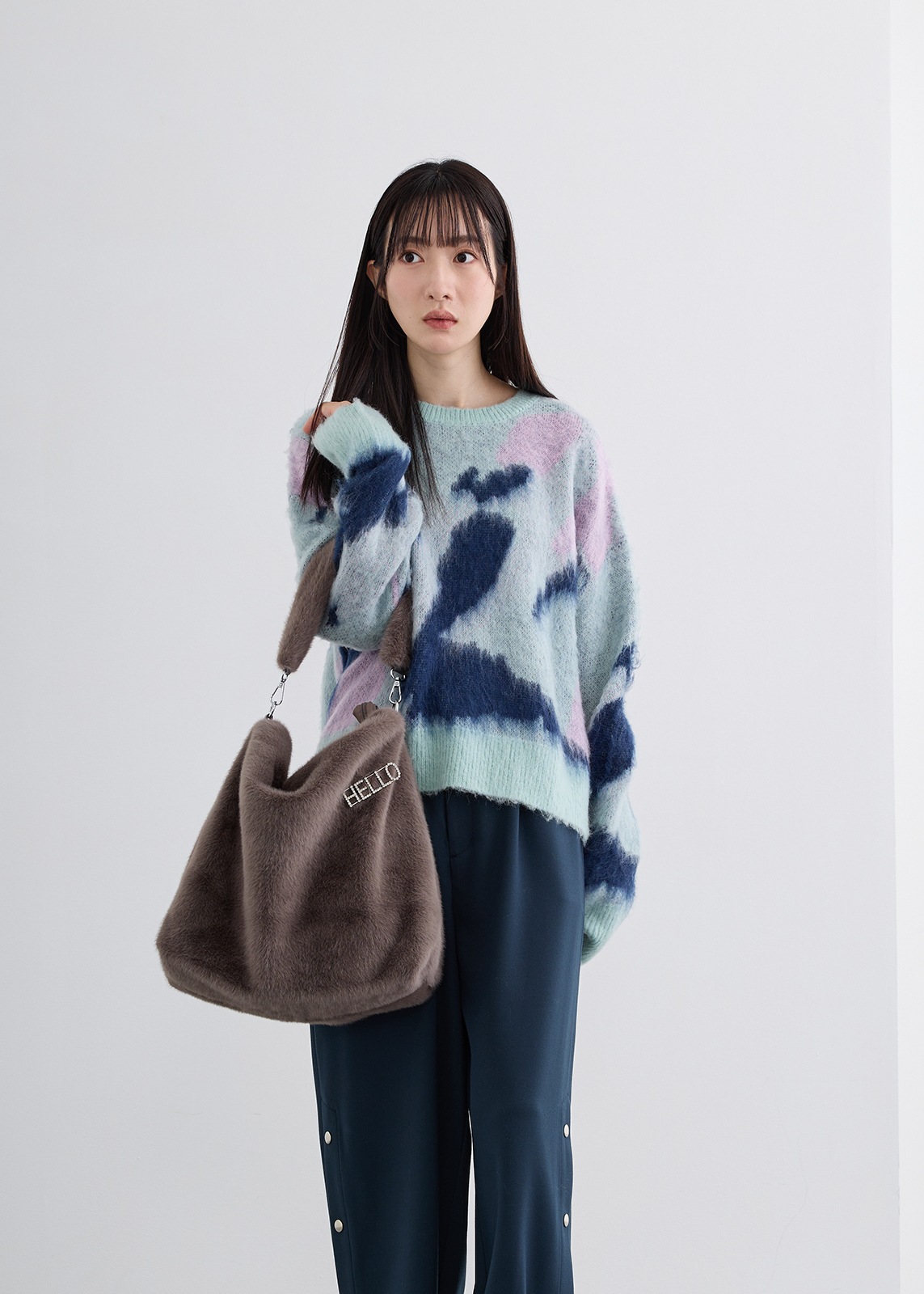 【PLUS an】エコ ファー バッグ