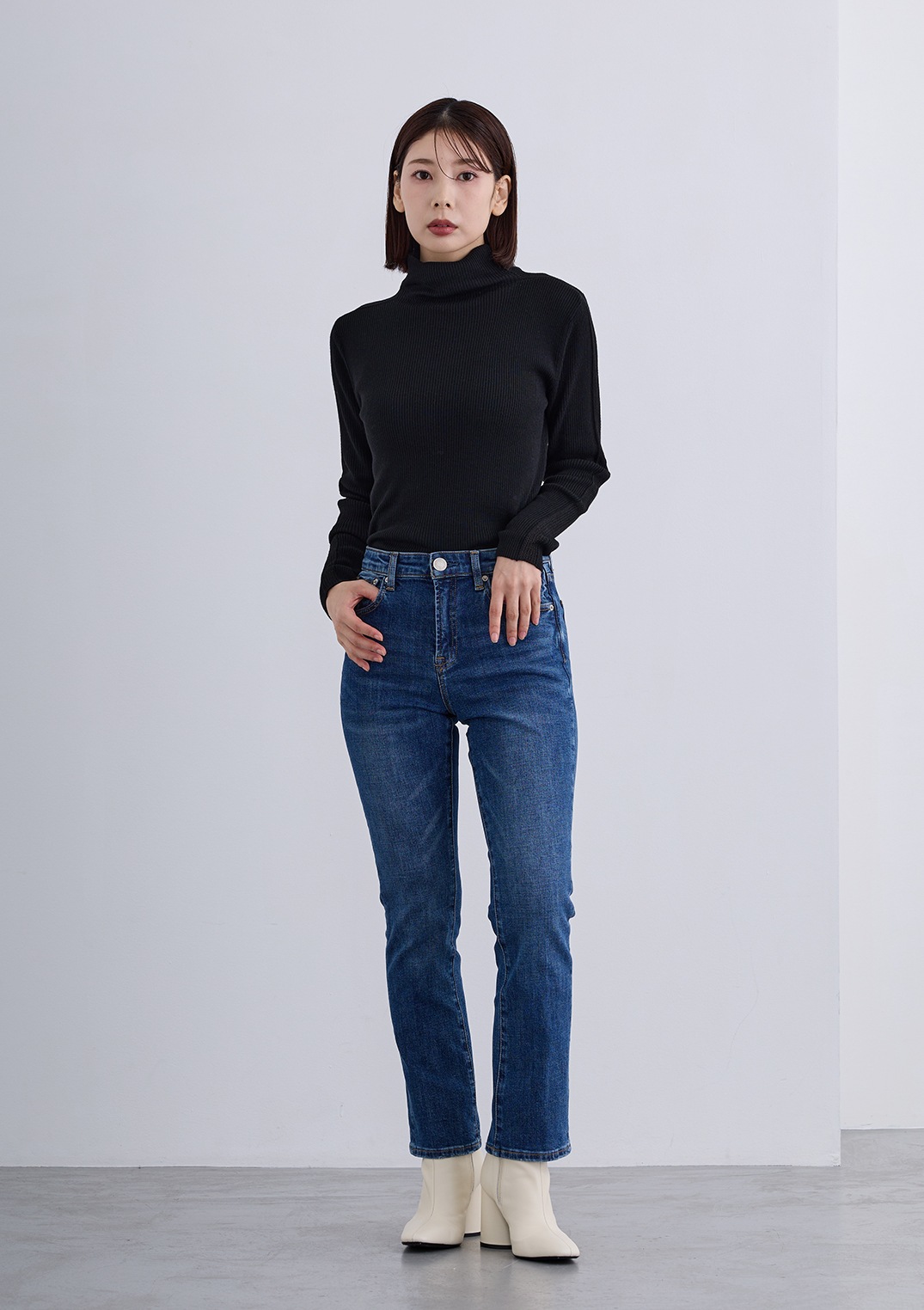 【Cour Carre an】美脚2wayストレッチデニム