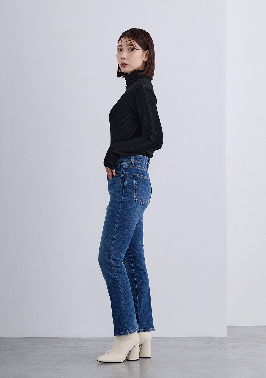 【Cour Carre an】美脚2wayストレッチデニム