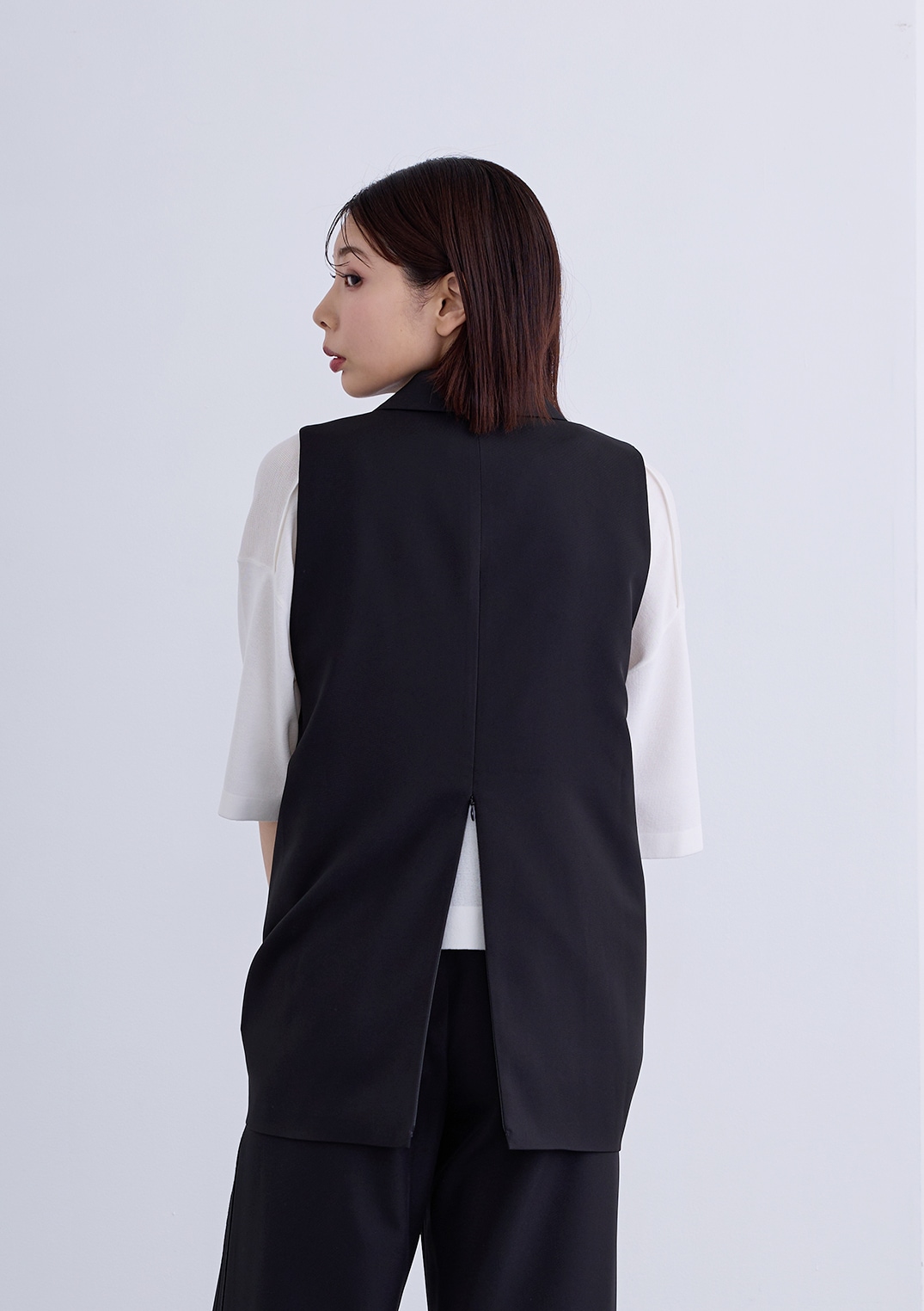 【KOOS】バック ZIP テーラード ジレ