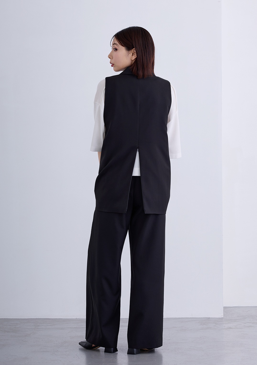 【KOOS】バック ZIP テーラード ジレ