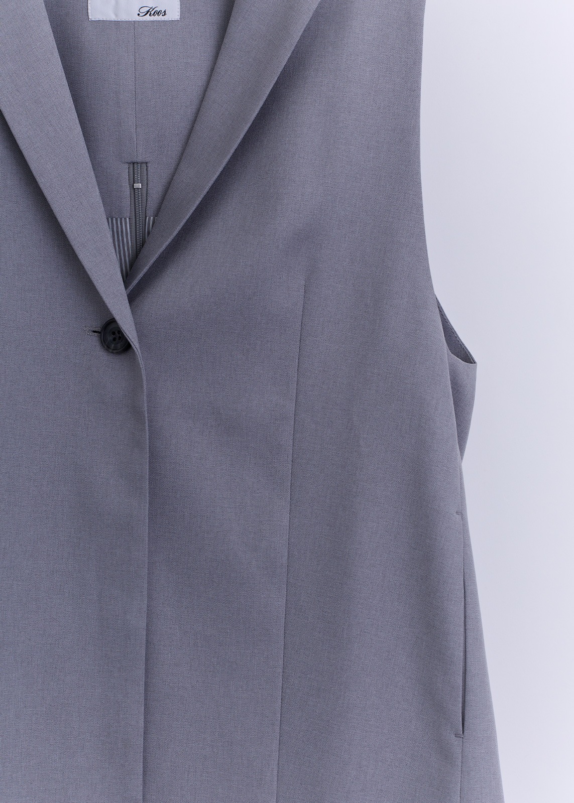 【KOOS】バック ZIP テーラード ジレ