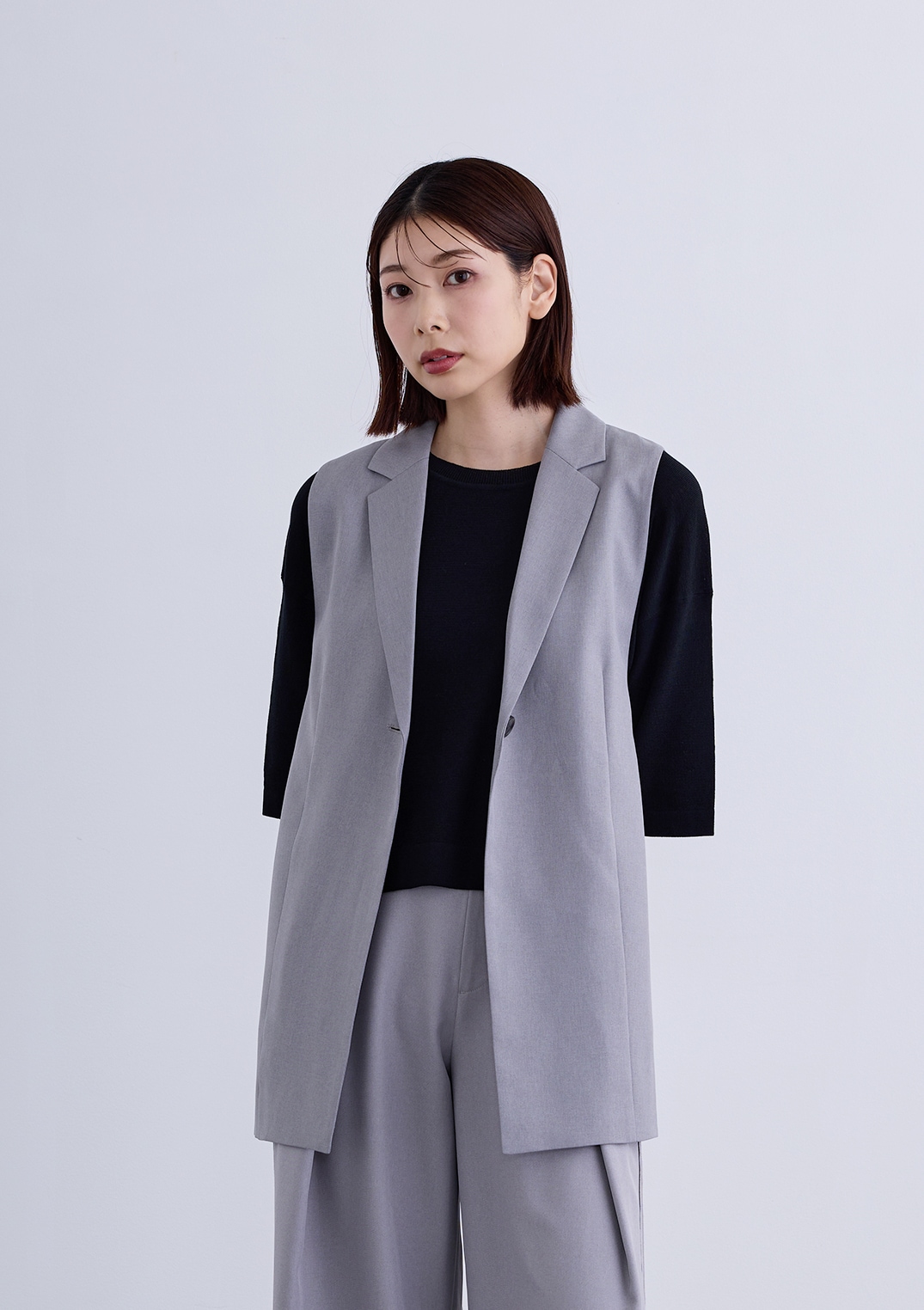 【KOOS】バック ZIP テーラード ジレ