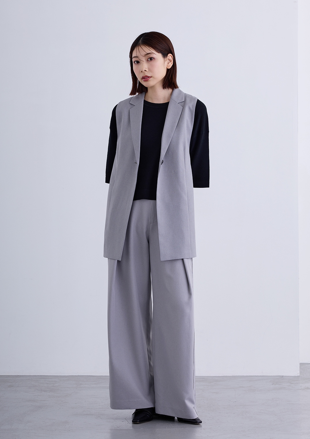【KOOS】バック ZIP テーラード ジレ