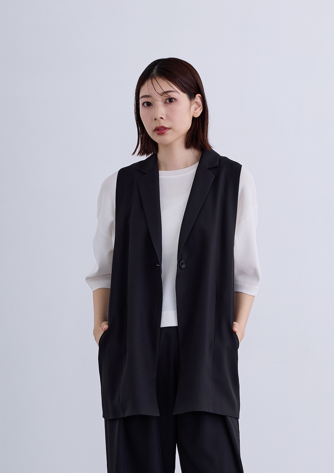 【KOOS】バック ZIP テーラード ジレ