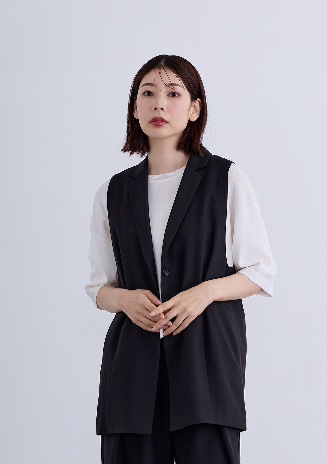 【KOOS】バック ZIP テーラード ジレ