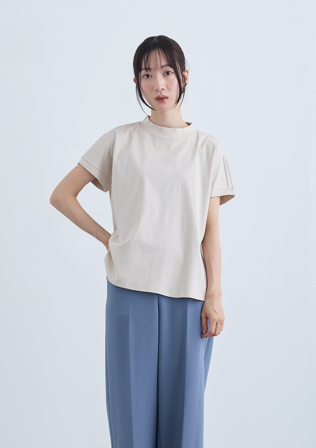 【COSPANI】フレンチスリーブ Tシャツ