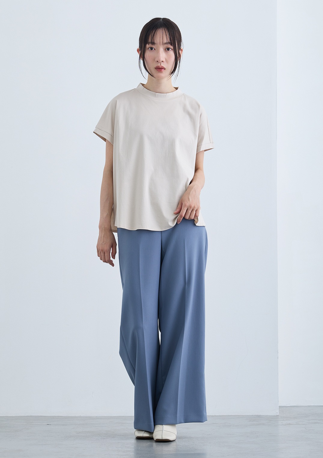 【COSPANI】フレンチスリーブ Tシャツ