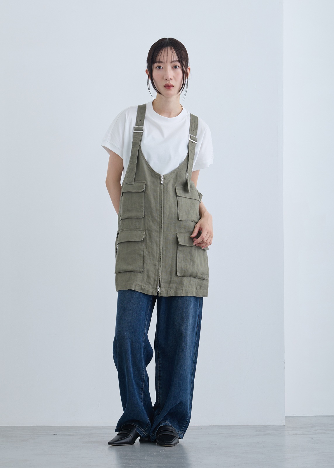 【COSPANI】フレンチスリーブ Tシャツ