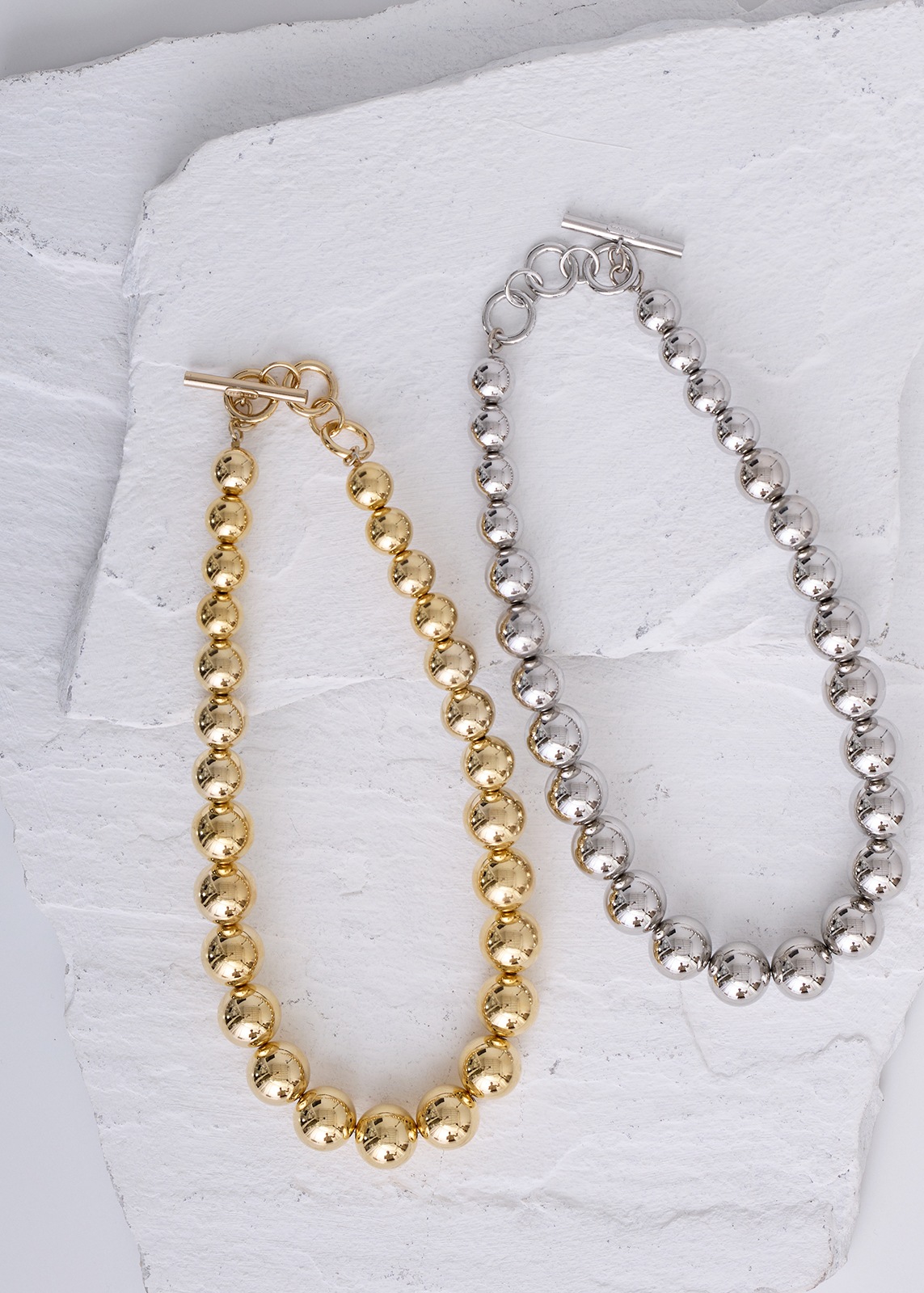 【Sea`ds Mara】メタリック ボール ネックレス