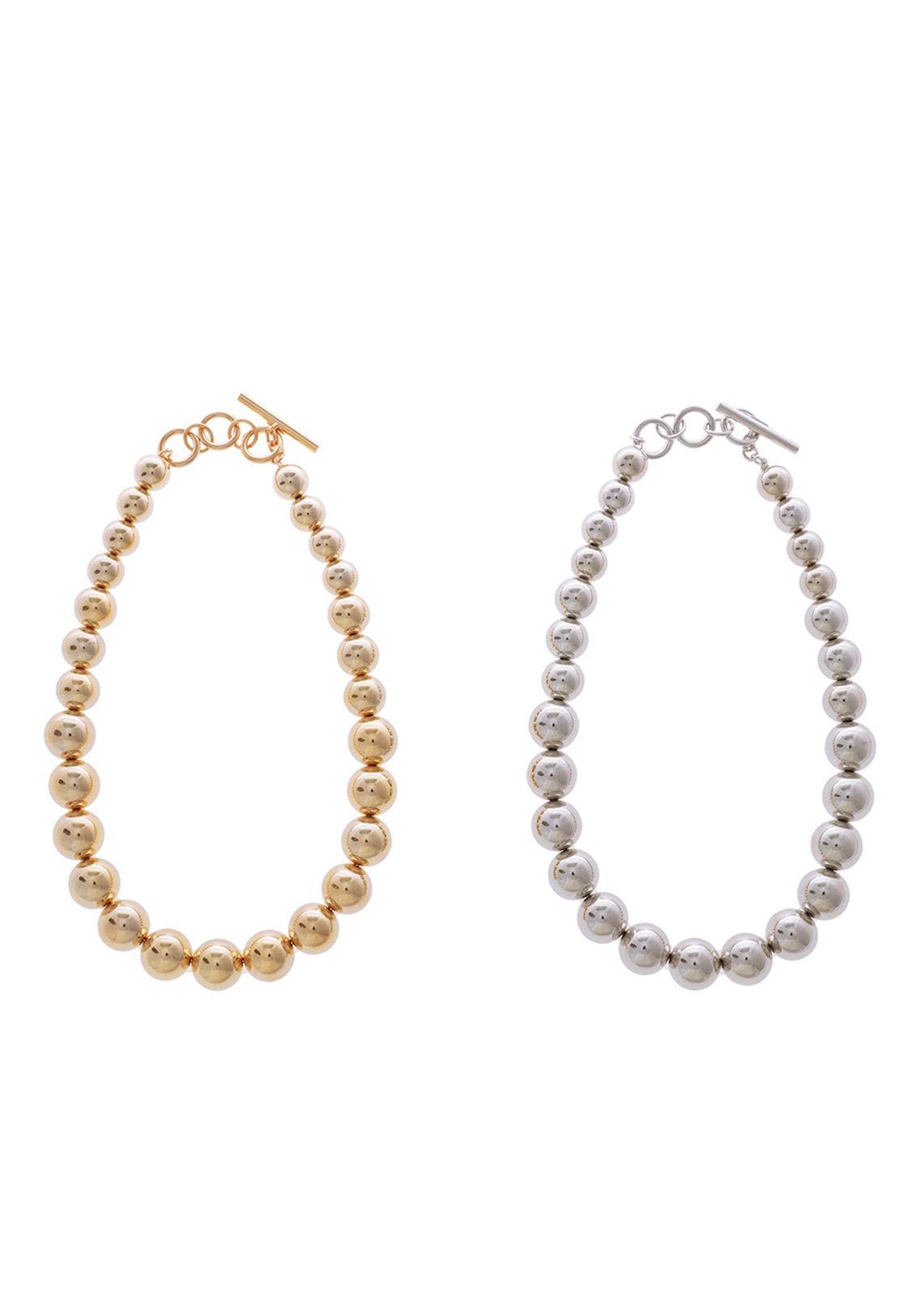 【Sea`ds Mara】メタリック ボール ネックレス