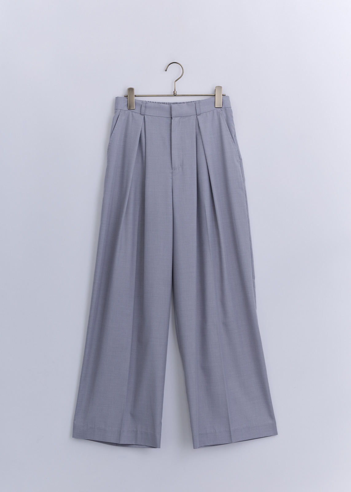 【neuf cent neuf】ライト タッチツイル タック ワイド パンツ