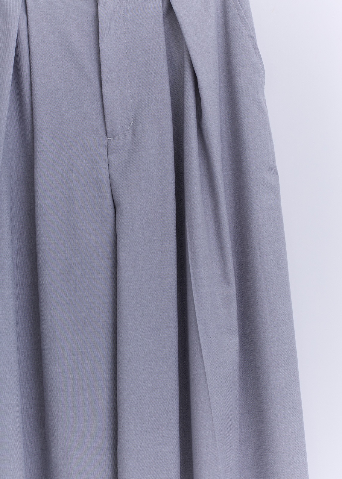 【neuf cent neuf】ライト タッチツイル タック ワイド パンツ