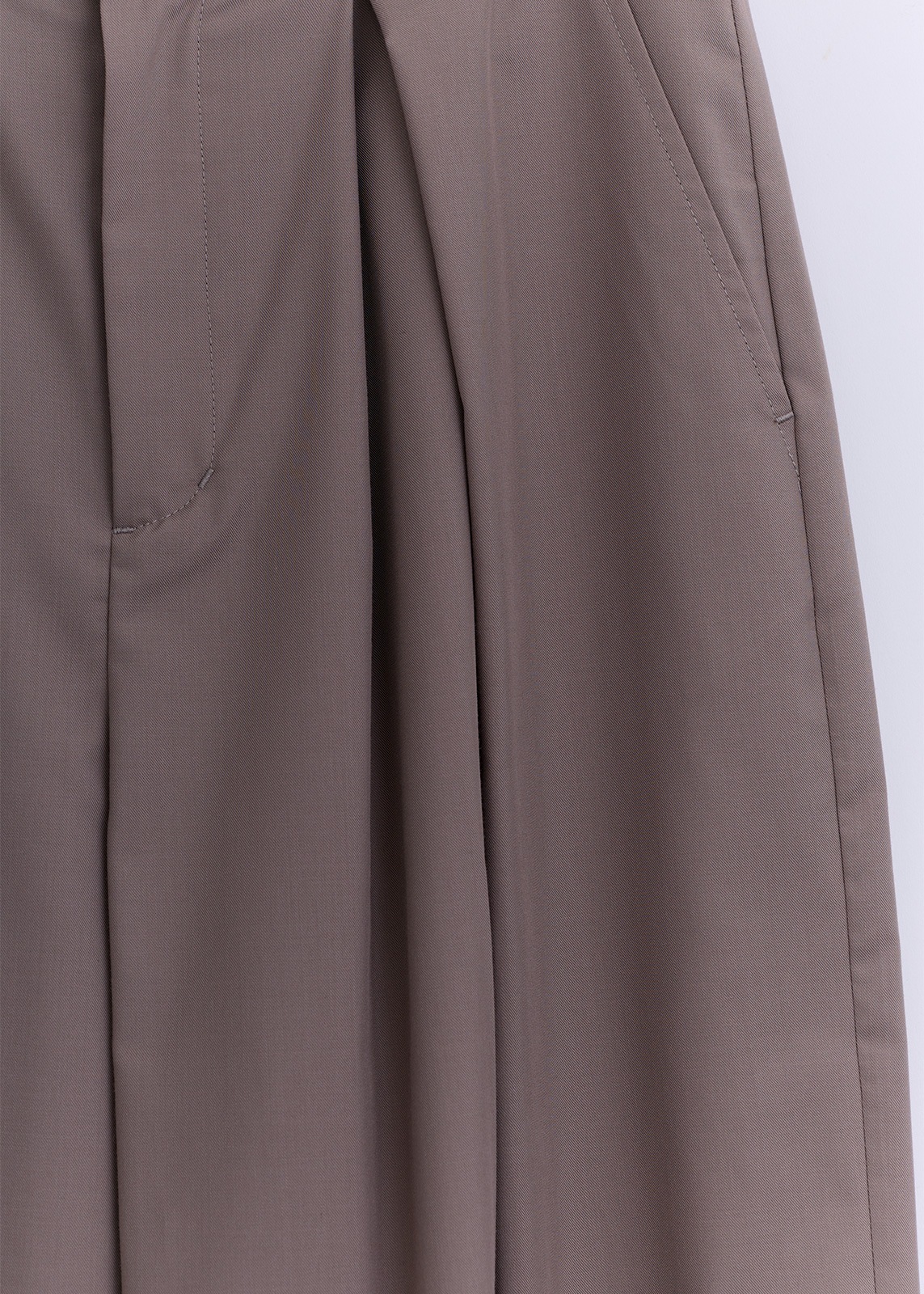 【neuf cent neuf】ライト タッチツイル タック ワイド パンツ