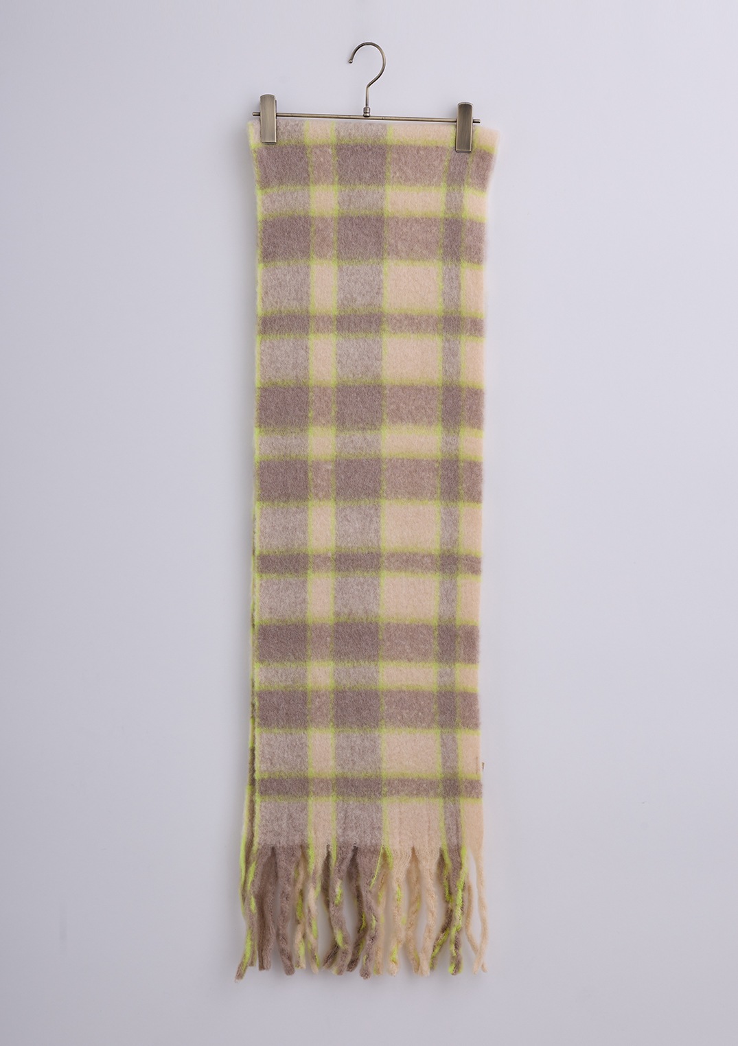 【Cour Carre an】ボリューム チェック ストール