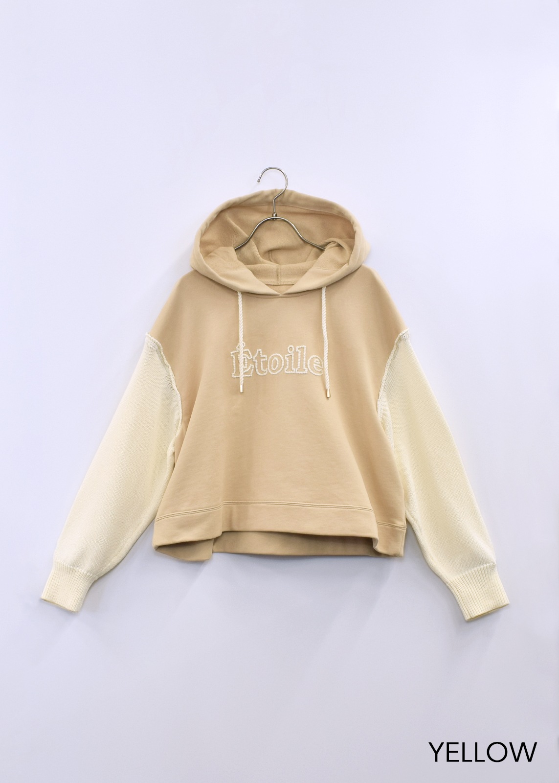 【LUISMARI】ニット スリーブ フーディー