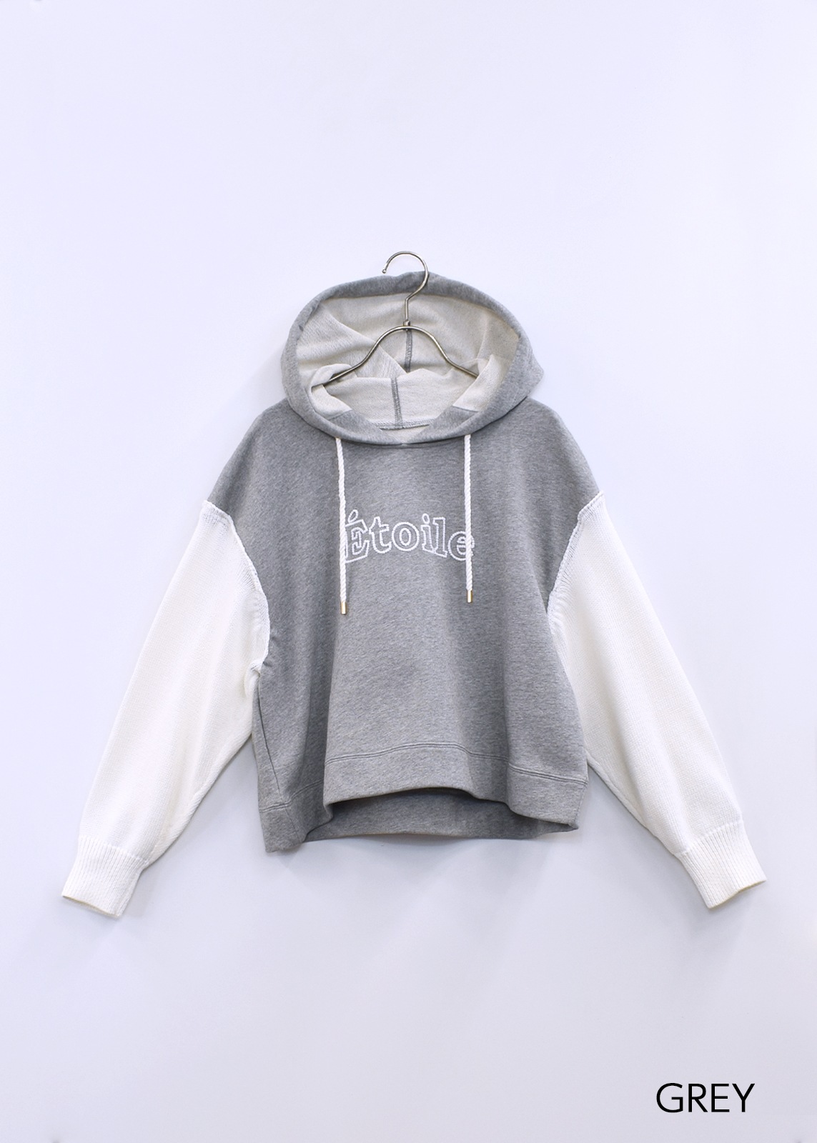 【LUISMARI】ニット スリーブ フーディー