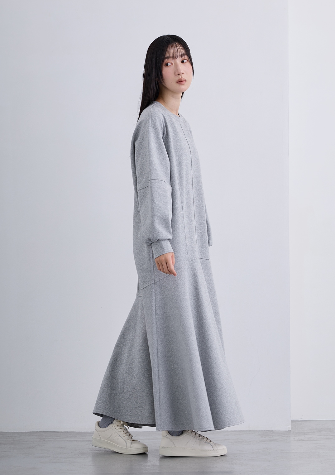 【neuf cent neuf】ジャージー ドレープ ドレス