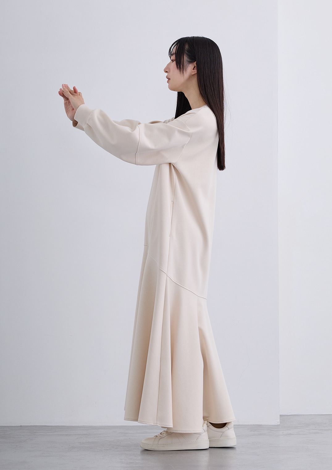 【neuf cent neuf】ジャージー ドレープ ドレス