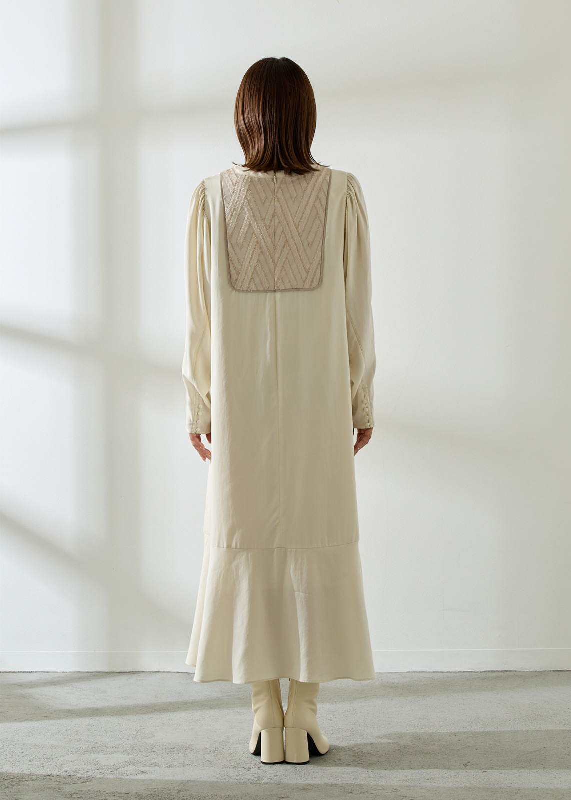 ジャガードヨークワンピース