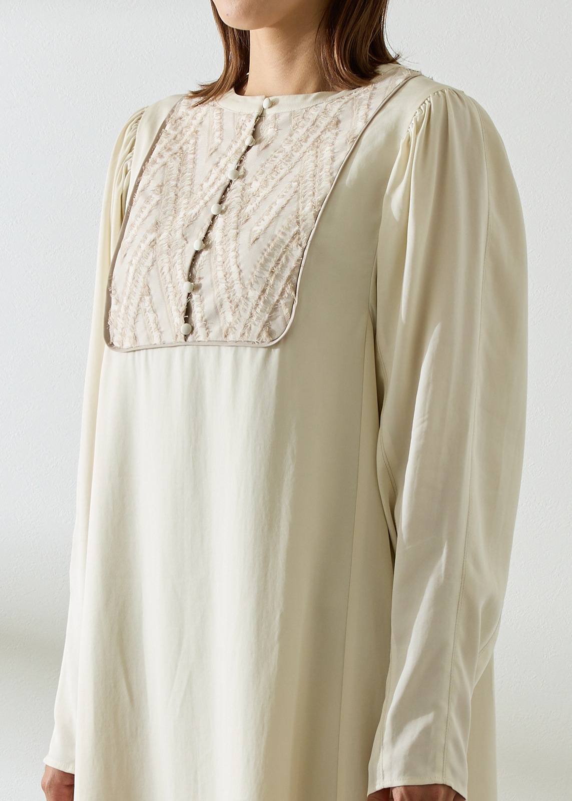 ジャガードヨークワンピース