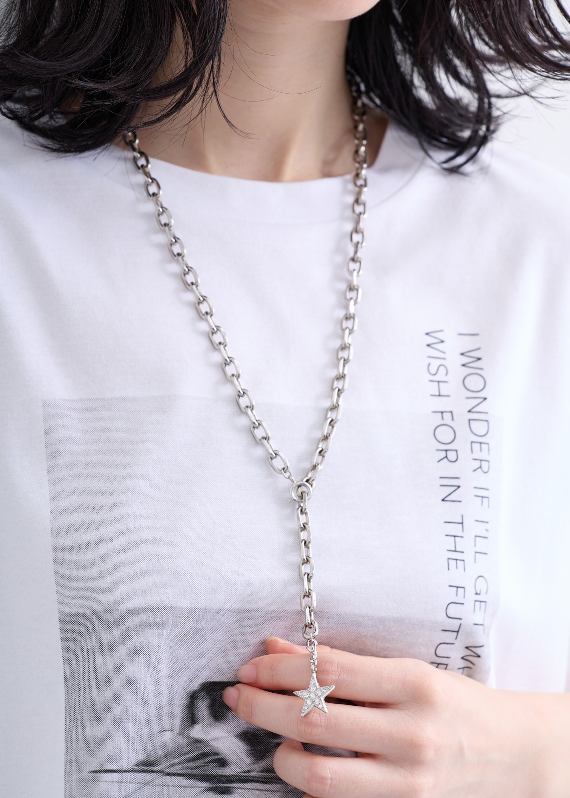 【Sea`ds Mara】 ツインクリングスターチェーンネックレス