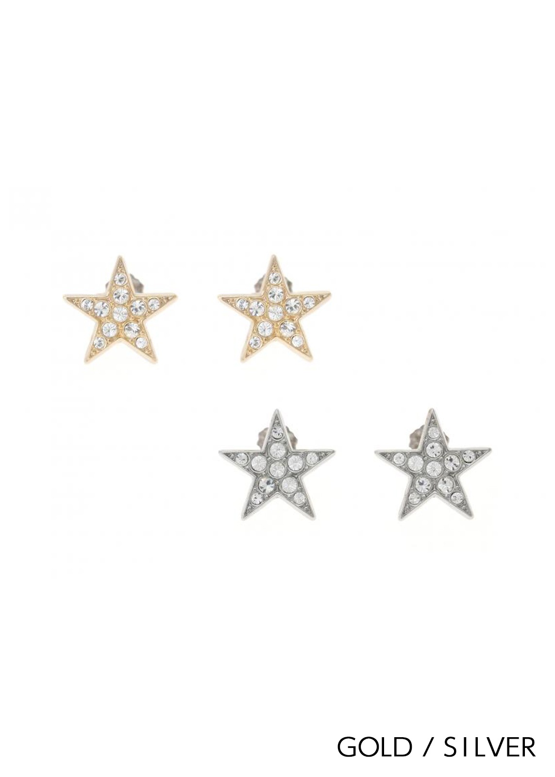 【Sea`ds Mara】 ツインクリングスターピアス