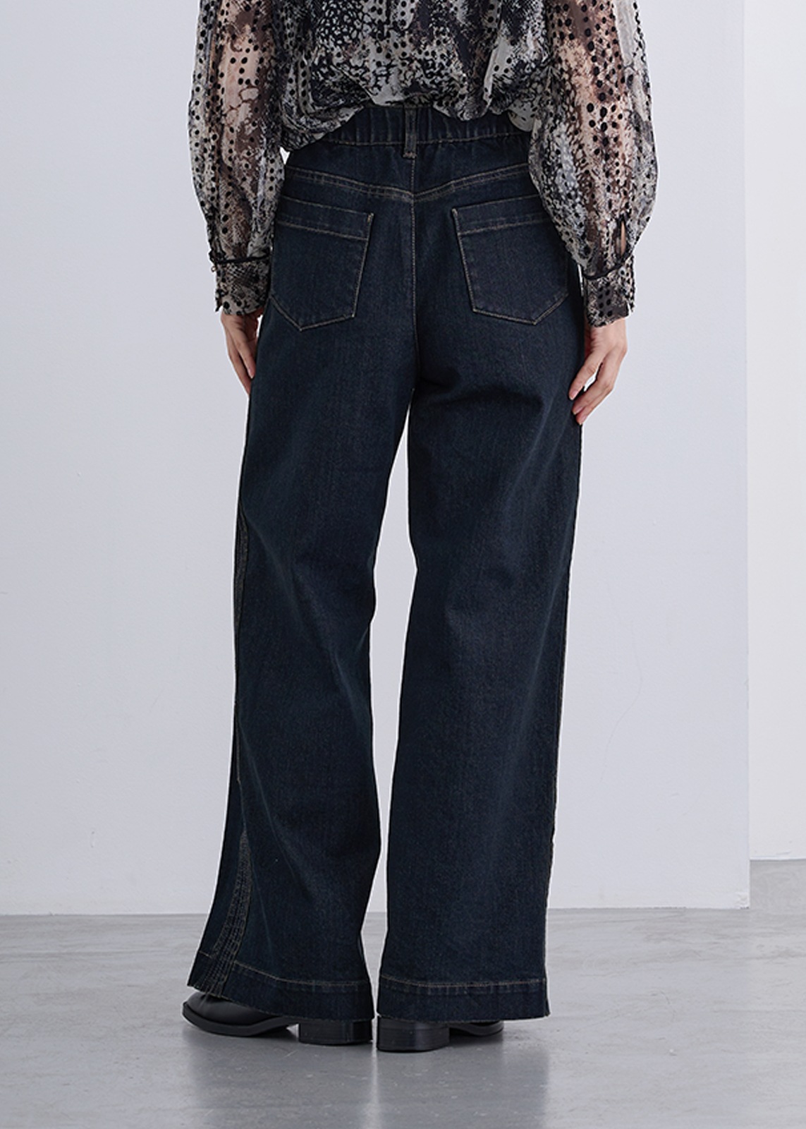 【KOOS】サイド ライン ステッチ デニム