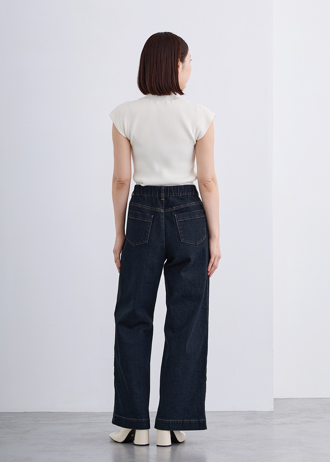 【KOOS】サイド ライン ステッチ デニム